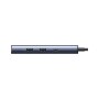 Концентратор Ugreen USB-C 6-in-1 2xUSB-A + 1xUSB-C PD100W + DisplayPort 4K60Hz + 1xRJ45 1000Mbps black (75643)