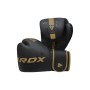 Боксерські рукавички RDX F6 Kara Matte Golden 10 унцій (BGR-F6MGL-10OZ)