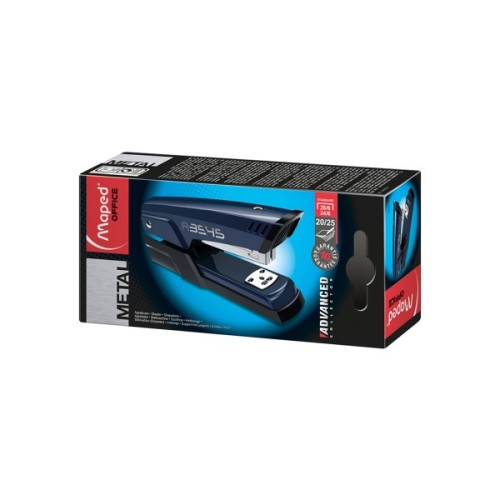 Степлер Maped ADVANCED METAL, металевий, 25л., (Скоби №24 / 6, 26/6), сині (MP.354512)