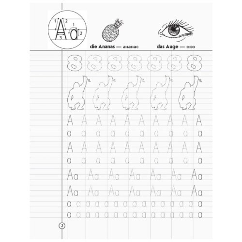 Робочий зошит НУШ Німецька мова. 1-2 класи. Шаблон до будь-якого підручника - Т.М. Матвієнко Ранок (9786170914149)