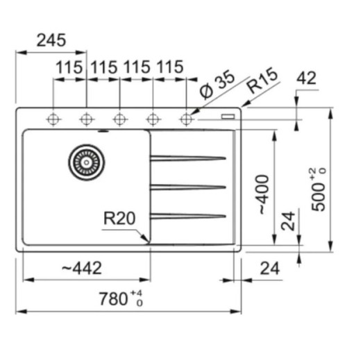 Мийка кухонна Franke 114.0630.474
