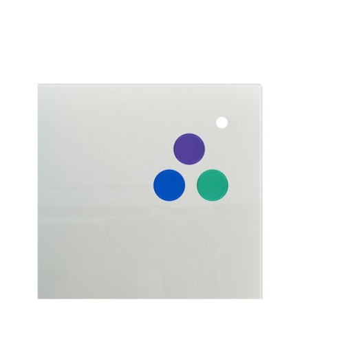 Офісна дошка Axent скляна магнітно-маркерна 90x120 см, біла (9616-21-А)