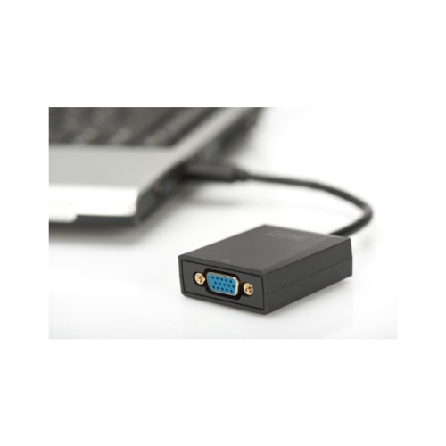 Перехідник USB 3.0 AM to VGA F 0.15m Full HD Digitus (DA-70840)