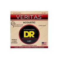 Струни для гітари DR Strings VERITAS Coated Core Acoustic Guitar Strings - Light (12-54) (VTA-12)