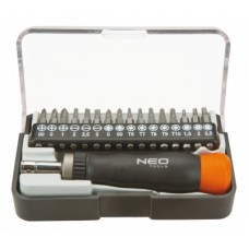 Набір інструментів Neo Tools насадки прецизійні з утримувачем, 17 шт. (04-228)
