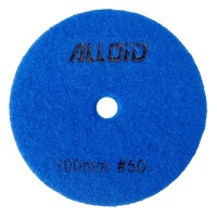 Круг зачистний Alloid Pro, алмазний, шліфувальний, на липучці, HEXAGON, 100мм, зерно 50 (DD-63385)