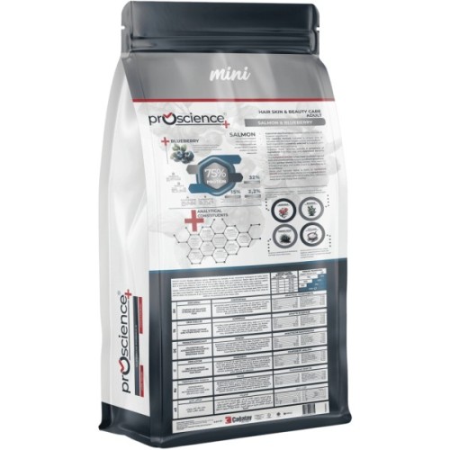 Сухий корм для собак ProScience Mini Adult Dog Salmon & Blueberry 7 кг (8694686407653)
