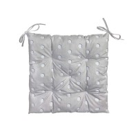 Подушка на стілець Прованс Super 40x40 Сіра (4823093436985)