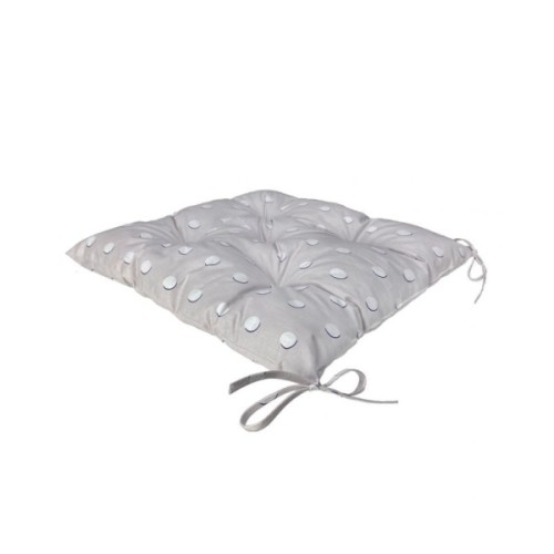 Подушка на стілець Прованс Super 40x40 Сіра (4823093436985)