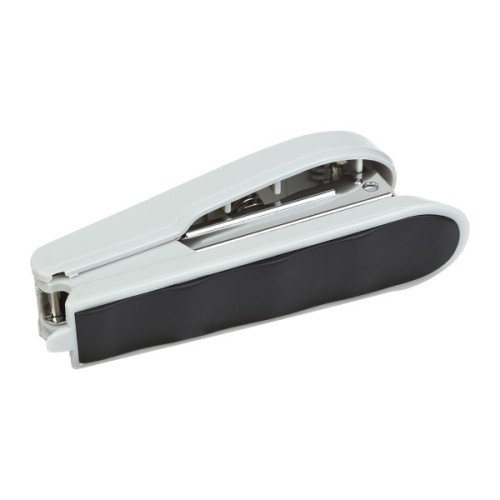 Степлер Buromax пластиковий, 15 аркушів, (скоби №10), 111 х 28 х 43 мм, сірий (BM.4100-09)