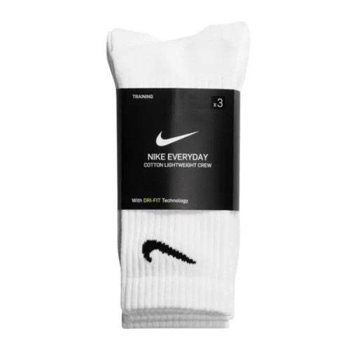 Шкарпетки Nike U NK EVERYDAY LTWT CREW 3PR SX7676-100 46-50 3 пари Білі (888407237294)