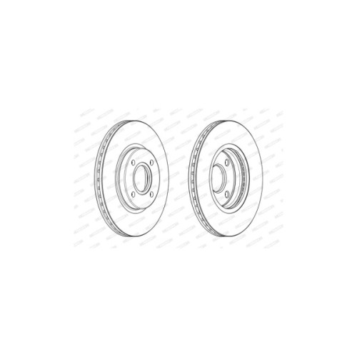 Гальмівний диск FERODO DDF2461C