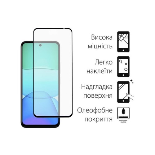 Скло захисне Dengos Full Glue Xiaomi Redmi 13x 4G Black (TGFG-425)
