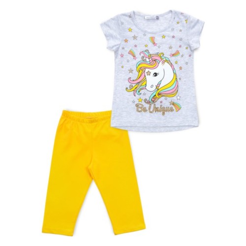 Піжама дитяча Matilda з єдинорогом (12269-2-98G-gray)