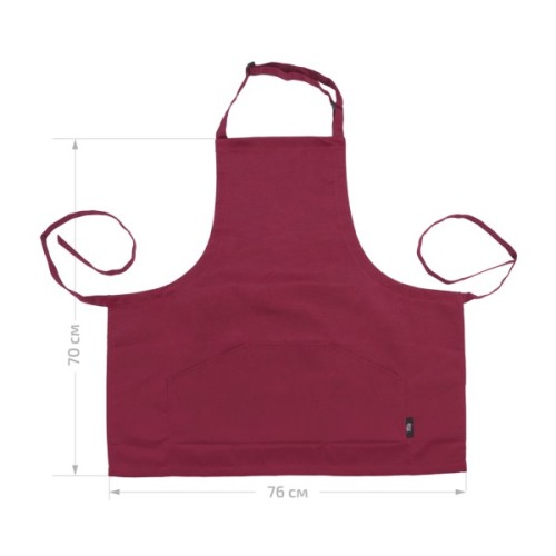 Фартух для творчості Rosa дорослий, 76*70см, бордо, грета (4823098542124)