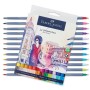 Художній маркер Faber-Castell акварельних двосторонніх Goldfaber Aqua Dual Marker, 24 кольори (32364)