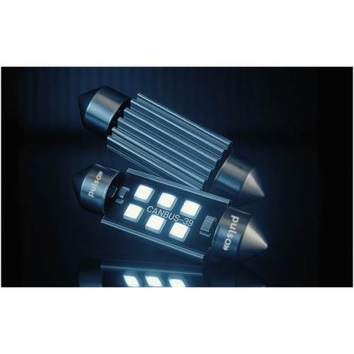 Автолампа PULSO LED C5W/39мм/CANBUS/9SMD-2835/12v/2,9W/315lm White (LP-39C5W)