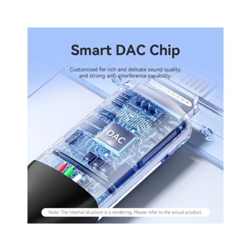 Перехідник Lightning to 3.5mm 0.1m cotton braided aluminum gray Vention (BMBHA)