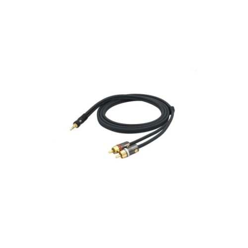 Інсертний кабель D'Addario Custom Series Dual RCA to 3.5 Stereo Mini Jack Cable (1.5m) (PW-MP-05)