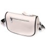 Сумка Vintage Жіноча крос-боді напівкруглого формату з натуральної шкіри Біла (22393)