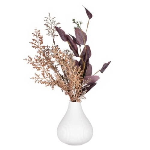 Ваза Ardesto Lucca, 13х15.5см, порцеляна, білий (AR3802W)