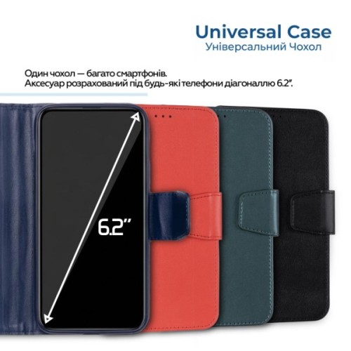 Чохол до мобільного телефона XoKo Book Universal Smartphone 6.0-6.2" Black (XK-UNCS-BK62)