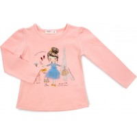 Кофта дитяча Breeze з дівчиною (15970-98G-peach)