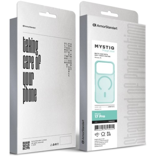 Чохол до мобільного телефона Armorstandart Mystiq MagCase Apple iPhone 17 Pro Turquoise (ARM91601)