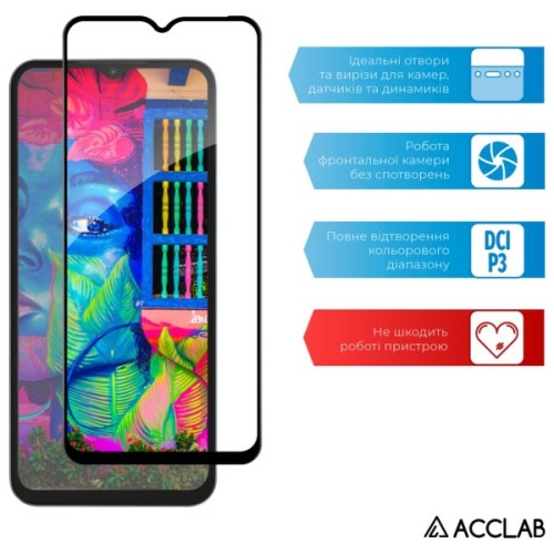 Скло захисне ACCLAB Full Glue Xiaomi Poco M5 Black (1283126545061)