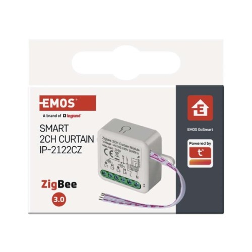 Модуль управління розумним будинком EMOS H5110 Smart Motor Control ZigBee 3.0 Dual-Channel (H5110)