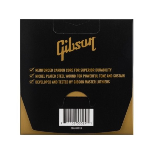 Струни для гітари Gibson SEG-BWR11 Brite Wire Reinforced Medium (11-50) (230468)