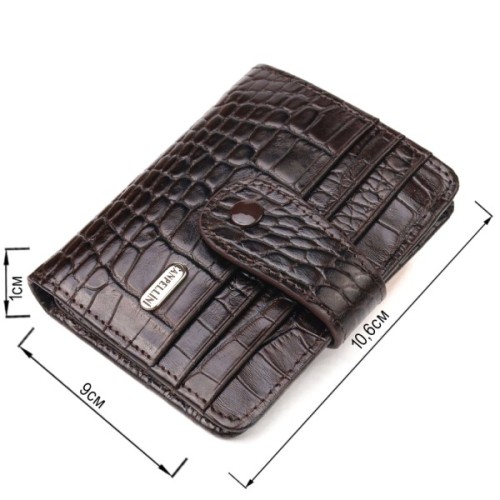 Гаманець Canpellini З натуральної шкіри Коричневий (21689)