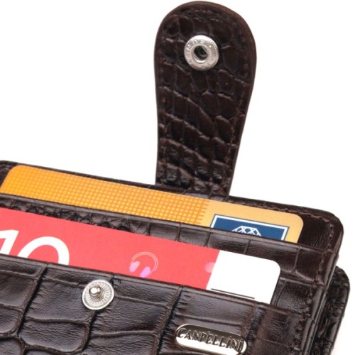Гаманець Canpellini З натуральної шкіри Коричневий (21689)