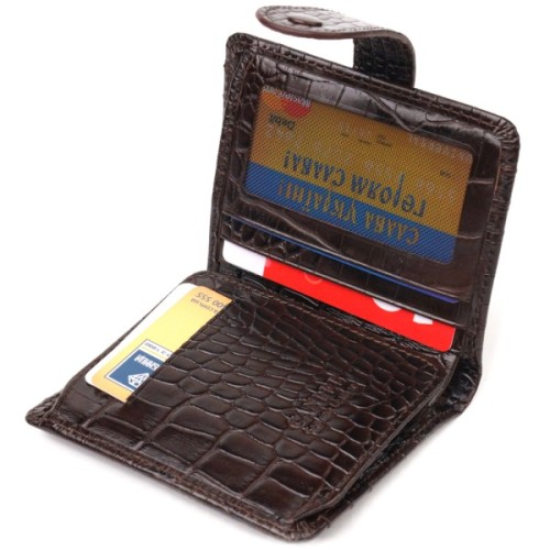 Гаманець Canpellini З натуральної шкіри Коричневий (21689)