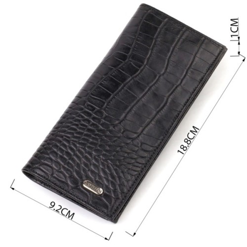 Гаманець Canpellini З натуральної шкіри Чорний (21896)