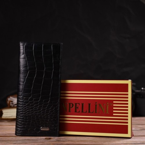 Гаманець Canpellini З натуральної шкіри Чорний (21896)