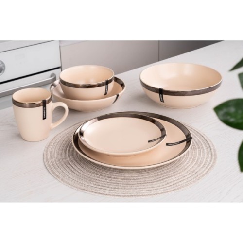 Тарілка Ardesto Liguria Soup 20 см Cream (AR2920LCC)