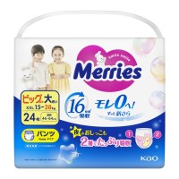 Підгузки Merries трусики Розмір XXL (15-28 кг) 24 шт (4901301442918)