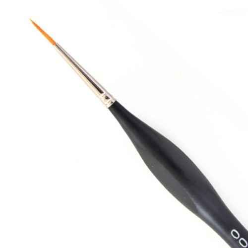 Пензлик для малювання Santi синтетика Sensation, коротка ручка з вигином, кругла, №00 (310768)