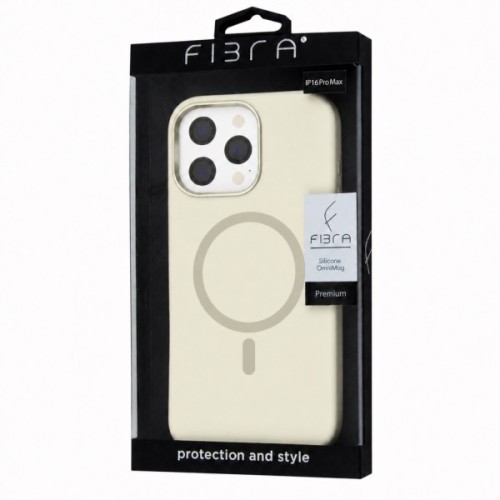 Чохол до мобільного телефона BeCover FIBRA Silicone OmniMag Apple iPhone 16 Pro Max Milk White (716239)