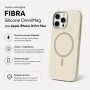 Чохол до мобільного телефона BeCover FIBRA Silicone OmniMag Apple iPhone 16 Pro Max Milk White (716239)