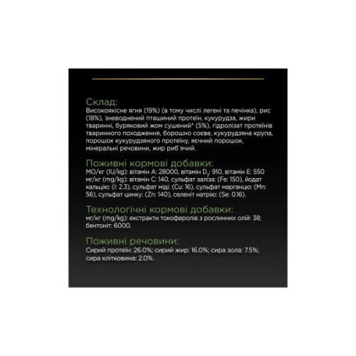 Сухий корм для собак Purina Pro Plan Medium з чутливим травленням (ягня) 14 кг (7613035214774)