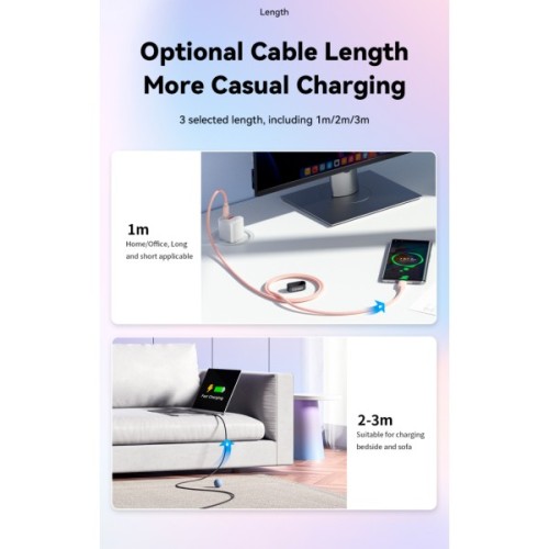 Дата кабель USB-C to USB-C 1.0m 100W blue Essager (EXCTT1-WL03-P)