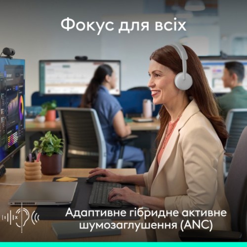 Навушники Logitech Zone Wireless 2 ES for Business Off-White (981-001520)
