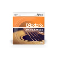 Струни для гітари D'Addario Phosphor Bronze 12-String Extra Light (09-45) (EJ41)