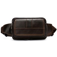 Сумка Vintage На пояс Коричнева (14726)