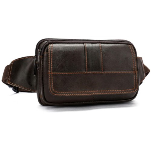 Сумка Vintage На пояс Коричнева (14726)