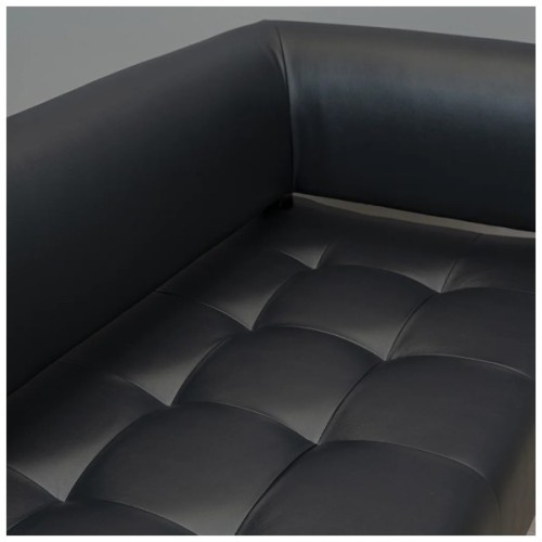 Диван офісний Richman Офіс Подвійний зі спинкою і підлокітниками на металокаркасі Роккі 100 (R00000048416)