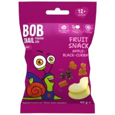 Дитячі снеки Bob Snail фруктові яблуко-чорна смородина 40 г (1740861)