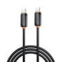 Дата кабель USB-C to USB-C 1.0m 27W black XO (XO-CB-300CC-BK)